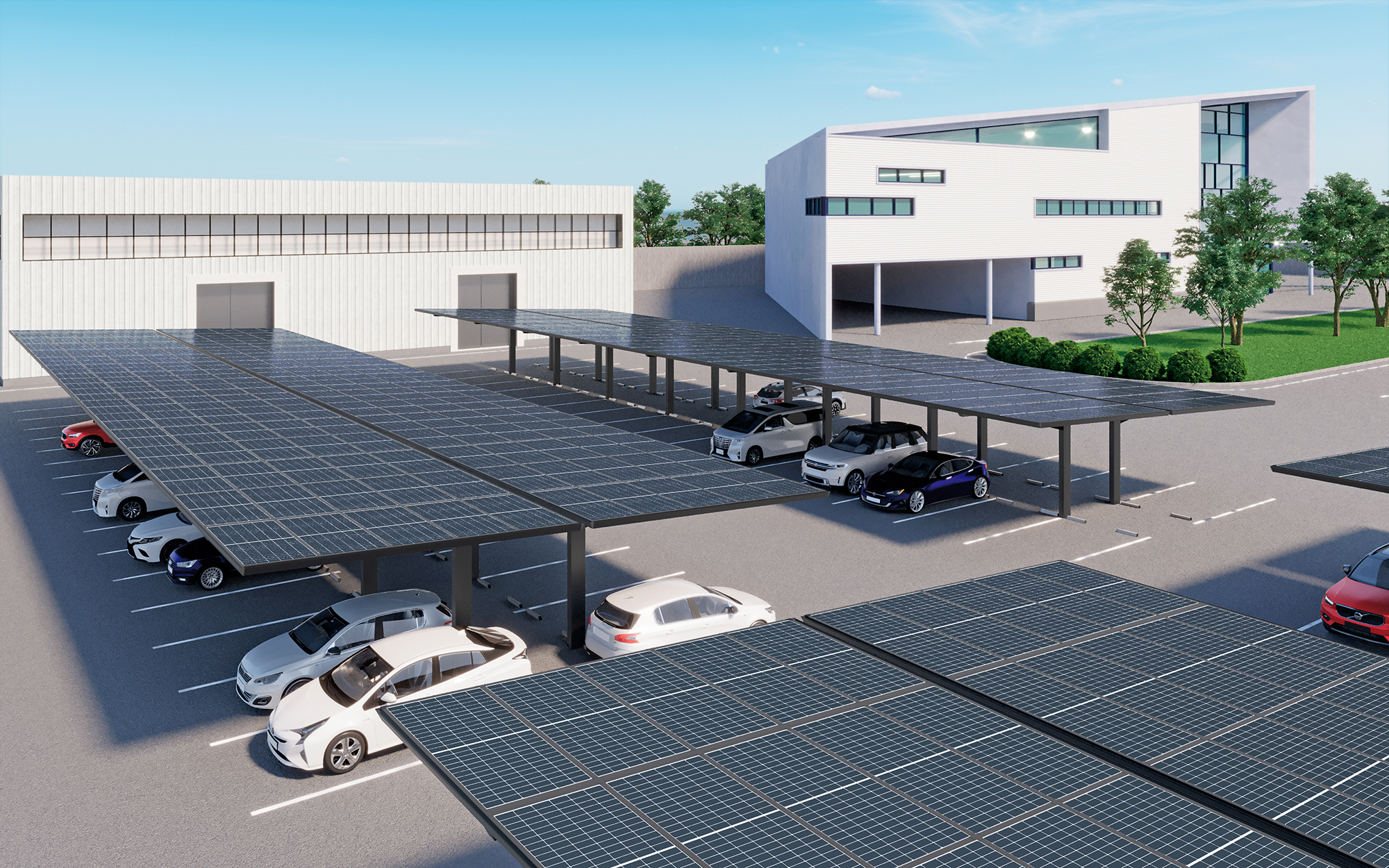 太陽光発電一体型カーポート「ソリスルーフ」（2025年3月発売）