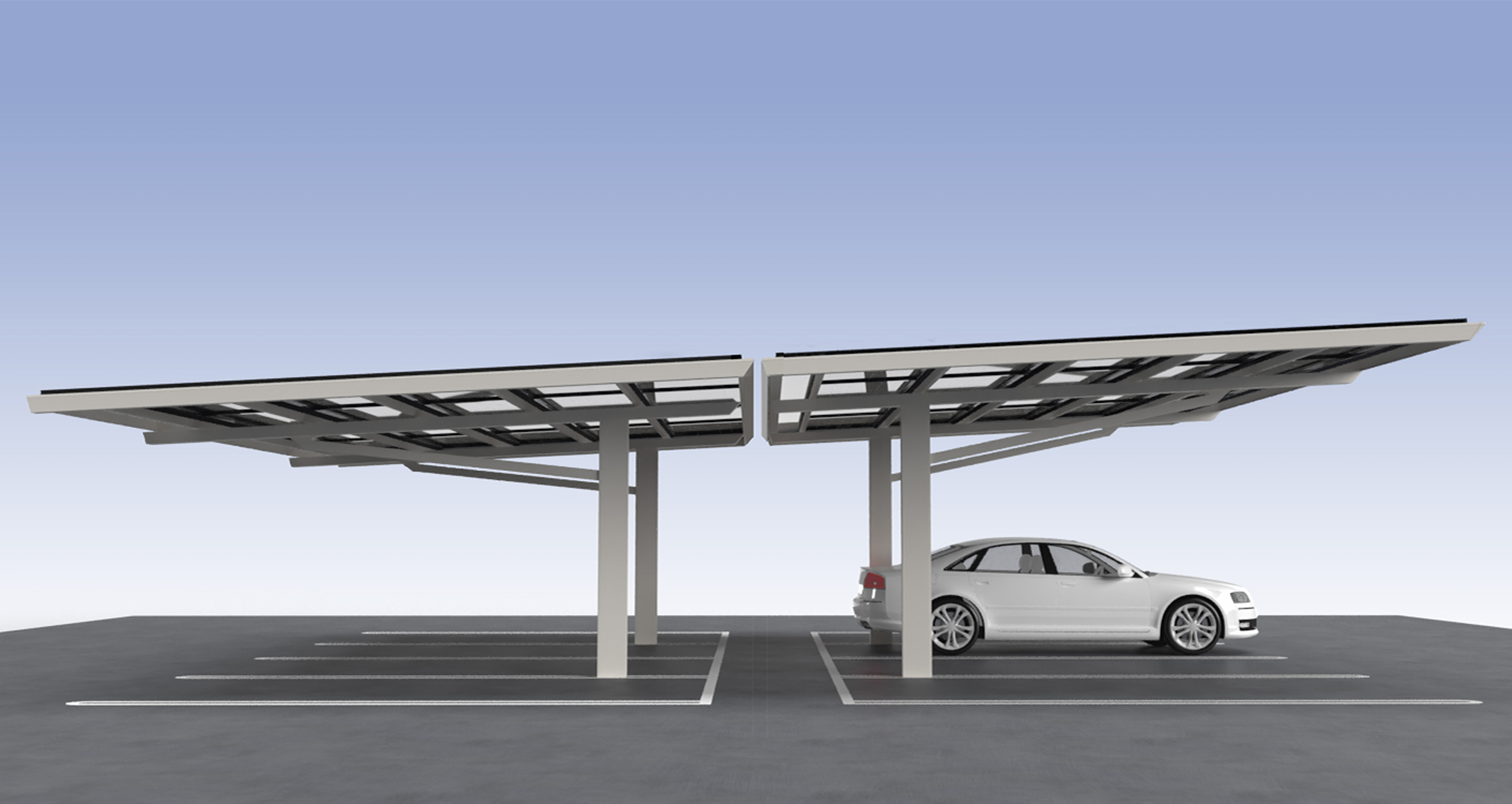 背面合掌により 受光向きが揃えられる